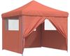 vidaXL Party-Zelt 292 x 292 x 315 cm Terrakotta Oxford-Stoff 42023571 Bild 2
