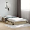 Einzelbettgestell Design für Erwachsene mit Schubladen Sonoma-Eiche 90x200cm Holzwerkstoff d3776e Bild 2