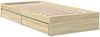 Einzelbettgestell Design für Erwachsene mit Schubladen Sonoma-Eiche 90x200cm Holzwerkstoff d3776e Bild 3