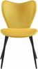 Esszimmerstuhl COLON - Stoff Gelb 50x58x80 cm | Essstühle Esszimmerstühle Küchenstühle Wohnzimmerstühle Bild 5