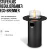 Terrassenfeuer NOVA M black / silver 50mbar inkl. Tischablage Bild 4
