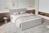 99rooms Bergamo Boxspringbett Cordstoff AMBIENCE Hellgrau 160x200 cm Schaum Topper 3,5 cm Bild 3