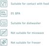 Mepal | Modula Set – 4-teilig | Vorratsdosen 2750 ml | Weiß | hygienisch & stapelbar | perfekte Aufbewahrung für Küche & Speisekammer | langlebig & spülmaschinenfest Bild 2