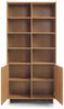 Bettso 'Suna' Standregal mit 2 Türen, im Japandi-Stil, Holzwerkstoff Eiche Caramel 83x39x98 cm Bild 2
