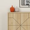 Dmora Kommode Earl, Wohnzimmerbuffet, Wohnzimmer-Sideboard, Moderne Küchen-Speisekammer, 123x35 h62 cm, Eiche Bild 4