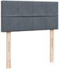 vidaXL Boxspringbett mit Matratze Dunkelgrau 90x200 cm Samt 3287651 Bild 5