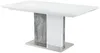 Vente-unique - Esstisch ausziehbar - 6 bis 8 Personen - MDF - Weiß & Beton-Optik - EREN Bild 5
