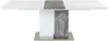 Vente-unique - Esstisch ausziehbar - 6 bis 8 Personen - MDF - Weiß & Beton-Optik - EREN Bild 4