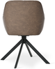 GOEURVANT 1437 Esszimmerstühle 4er-Set, 360° Drehbar, Kunstleder - Dunkelbraun Bild 5