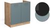 Spülenunterschrank R-Line Blau-Grau 80 cm AP Marmor Vicco Bild 5