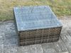 Fimous Gartenmöbel-Set aus Rattan Hoher Rücken Rattan Ecksofa Set mit Sesseln Quadratischer Couchtisch Bild 5