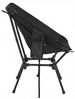 SONGMICS Faltbarer Outdoor Stuhl, höhenverstellbarer Campingstuhl mit Stahlrahmen, 2 Seitentaschen, für Reisen, schwarz Bild 3