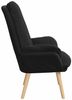vidaXL Sessel Schwarz 69 x 74 x 93 cm Sherpa-Stoff 42001848 Bild 5