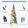 Rankhilfe Garten Obelisk 4er Set Metall Rankgitter Kletterpflanzen Höhe 120cm Bild 3