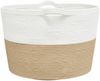vidaXL Wäschekorb , Beige und Weiß, Ø60x36 cm Bild 5