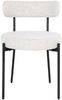 House Nordic Esszimmerstuhl, Bouclé, weiß, schwarze Beine, HN1270 - 2er set Bild 2