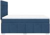 vidaXL Boxspringbett mit Matratze Blau 160x200 cm Stoff 3291725 Bild 5
