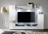 Wohnwand Medienwand Dos in weiß Hochglanz 208 cm Fernsehschrank bis 55" Bild 3