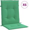 vidaXL Gartenstuhlauflagen für Niedriglehner 6 Stk. Grün 100x50x3 cm 314136 Bild 2