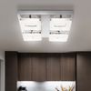 LED Deckenleuchte, Stahl, Nickel matt, Chrom, L 39cm Bild 2