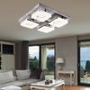 LED Deckenleuchte, Stahl, Nickel matt, Chrom, L 39cm Bild 4