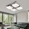 LED Deckenleuchte, Stahl, Nickel matt, Chrom, L 39cm Bild 5