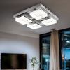 LED Deckenleuchte, Stahl, Nickel matt, Chrom, L 39cm Bild 3