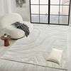 Vimoda Teppich Teppich Wohnzimmer Boho Optik Skandinavisch Hochtief in Creme, Rechteckig, Höhe: 11 mm, Läufer Teppich Schlafzimmer Esszimmer Bild 5