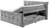 Boxspringbett Gallina 180x200 cm mit Bettkasten Farbe Grau HR30-Topper – Ed Exciting Design Bild 3