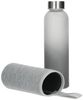 elasto Trinkflasche 450 ml Wasserflasche "Iced" aus Glas mit Hülle inkl. Deckel, Glasflasche, Teeflasche, Stylisch, Arbeit, Schule, Erwachsene & Kinder Bild 3