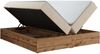 Polsterbett mit Bettkasten, Boxspringbett ohne Kopfteil WOOD ZERO, 7-Zonen Multipocket-Matratze und Topper, modernes Bett für Schlafzimmer - Creme Strukture - 180 x 200 cm - H3 Bild 5