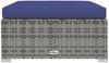 vidaXL Gartenhocker mit Kissen Grau 70x70x30 cm Poly Rattan 317569 Bild 3