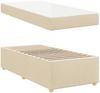 vidaXL Bettrahmen mit Matratze Creme 90 x 190 cm Stoff 3399326 Bild 4