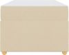 vidaXL Bettrahmen mit Matratze Creme 90 x 190 cm Stoff 3399326 Bild 5