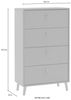 Schildmeyer Kommode Bjarne 160566, mattweiß, 60,1 x 33 x 101,3 cm Bild 4