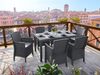 BICA Gastro Essgruppe Lido | Esstisch Houston mit 4 Sesseln | Wetterfeste Gartenmöbel in Graphite Bild 2