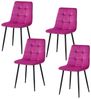 HTI-Living Esszimmerstuhl Stuhl Mesa Velvet Pink (Set, 4 St), Esszimmerstuhl Samt Bild 1