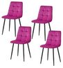 HTI-Living Esszimmerstuhl Stuhl Mesa Velvet Pink (Set, 4 St), Esszimmerstuhl Samt Bild 4