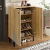 Flurschrank 60x32x94 cm - Kompakter Schuhschrank in Holzoptik Bild 5