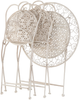 Bistro Set TRIESTE Metall Helles Beige Bild 4