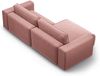 Micadoni Ecksofa Victor 3-Sitzer Links Samt Rosa Bild 4