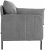 Couch BERND 2-Sitzer Stoff - 131 x 79 x 79 cm, Stoff, Hellgrau | Sofa Loungesofa für Wohnzimmer Schlafzimmer Leseecke Bild 5