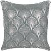 Kissen 2er Set Geometrisches Muster HOYA Baumwolle 45 x 45 cm Grau Bild 4