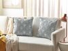 Kissen 2er Set Geometrisches Muster HOYA Baumwolle 45 x 45 cm Grau Bild 3