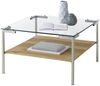 Couchtisch >GLASGOW< in eichefarben aus Eiche furniert HWP - 65x65x46cm (LxBxH) Bild 3