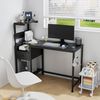 BBWL Computertisch mit Steckdosen USB Gaming Schreibtisch 122cm Eckschreibtisch, LED RGB Beleuchtung,Stauraum Schublade, Metallrahmen MDF Bild 3