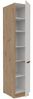 Küchen Hochschrank 40 cm SOLANO Kaschmir beige + Eiche Artisan matt Küchenzeile Küchenblock Küche Bild 2