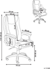 Chefsessel GRACEFUL Leinen Grau Bild 2