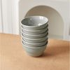 JIWOO Schüssel 6er Ø11,7cm, Müslischale Eisschale FrühstückSchale Dessertschale, Keramik, (Schaleset, 6-tlg), Bowl, Hochwertiges Schalen Grau Schale Mikrowellenofen Spülmaschine Bild 2