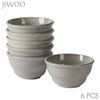 JIWOO Schüssel 6er Ø11,7cm, Müslischale Eisschale FrühstückSchale Dessertschale, Keramik, (Schaleset, 6-tlg), Bowl, Hochwertiges Schalen Grau Schale Mikrowellenofen Spülmaschine Bild 4